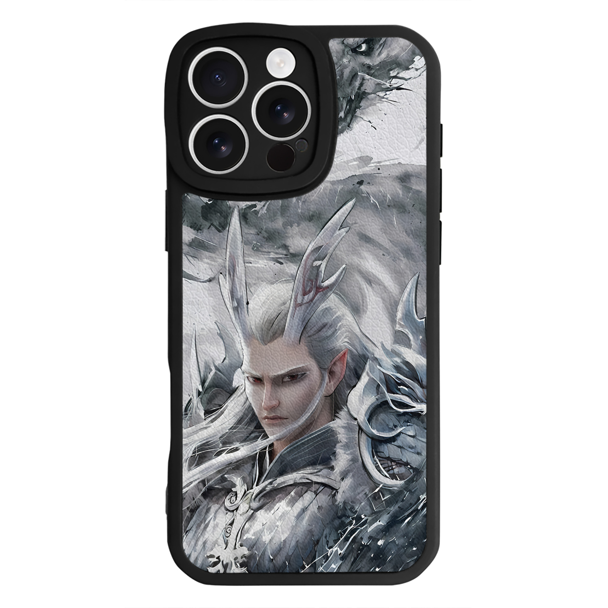 （画像用） Ne Zha 2 ナタ 魔童の大暴れ 【iPhone 16シリーズ対応】シリコンスマホケース（レザー調） 材質：シリコン